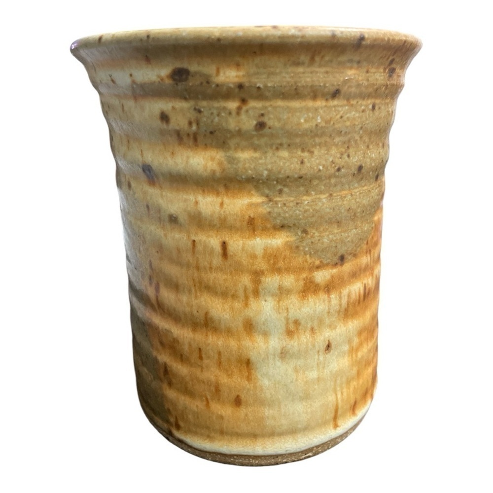 SAMEK POTTERY Hand
Turned Artist Signed planter pot - Picture 2 of 7